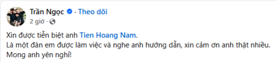 Ai cũng bàng hoàng, rất nhiều sếp lớn, nghệ sĩ, người hâm mộ tiếc thương ông Hoàng Nam Tiến: “Hẹn anh ở 1 kiếp khác…”- Ảnh 4.
