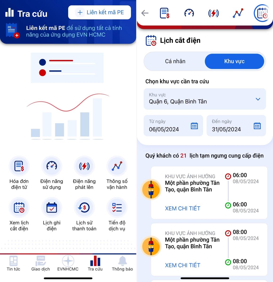Cách tra cứu tiền điện hàng ngày trên ứng dụng của EVN- Ảnh 1.