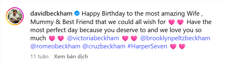 Tình hình nha Beckham dạo này: Bố tag hết mình, con 