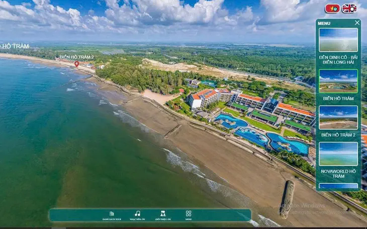 Hồ Tràm trên bản đồ du lịch Bà Rịa Vũng Tàu 360 độ