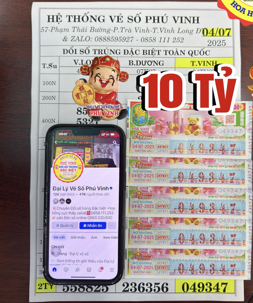 Mua 5 tờ vé số khi đang uống cà phê, người đàn ông ở Vĩnh Long thành "tỉ phú"- Ảnh 1.