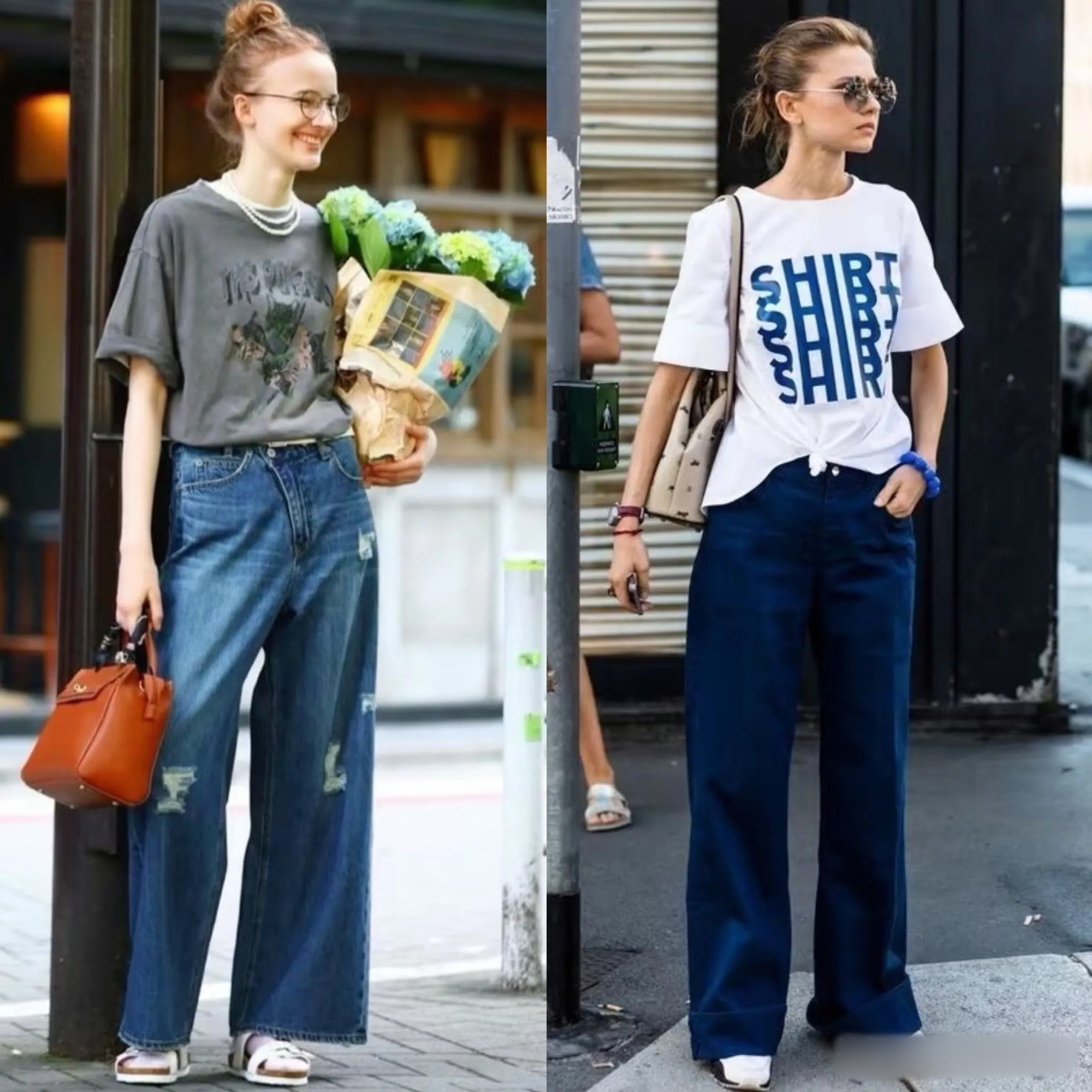 Mùa hè nhất định phải có một chiếc quần jeans ống rộng - mặc lên trẻ trung, sành điệu hơn gấp bội- Ảnh 6.