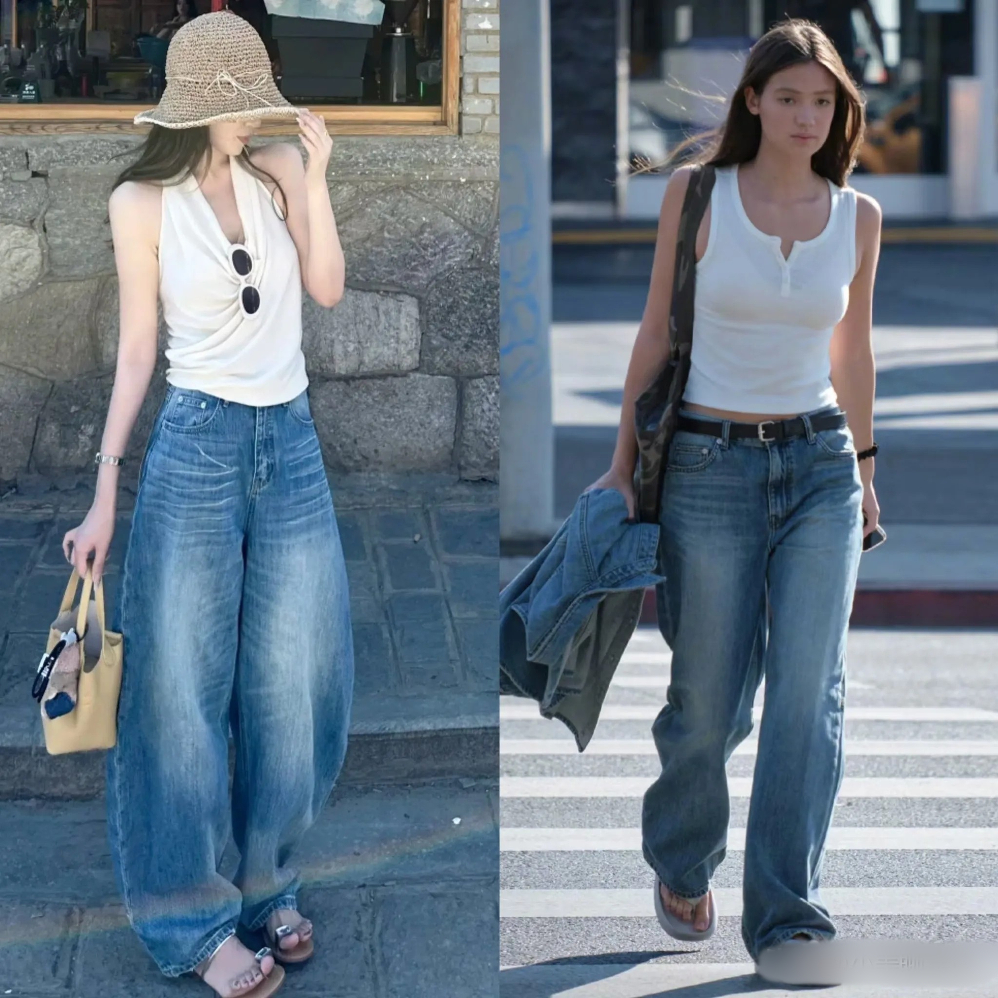 Mùa hè nhất định phải có một chiếc quần jeans ống rộng - mặc lên trẻ trung, sành điệu hơn gấp bội- Ảnh 11.