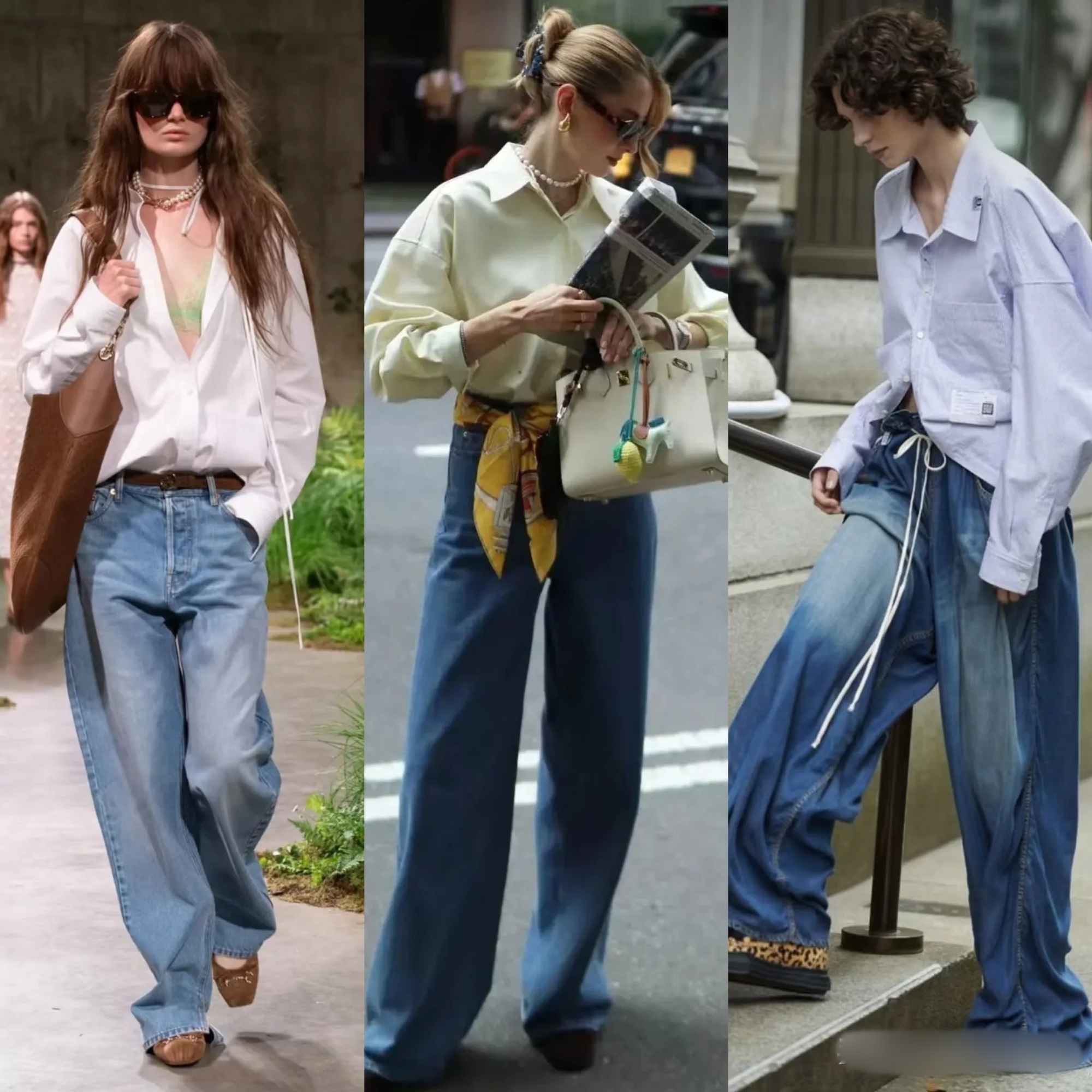 Mùa hè nhất định phải có một chiếc quần jeans ống rộng - mặc lên trẻ trung, sành điệu hơn gấp bội- Ảnh 8.