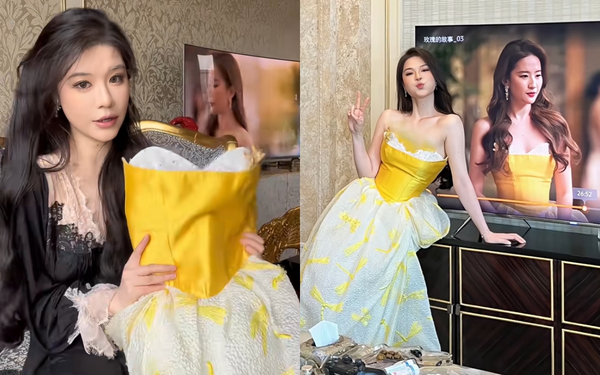 Phú bà siêu giàu cũng bắt chước Lưu Diệc Phi, chẳng ngại "vung tiền" sắm đồ y hệt- Ảnh 1.