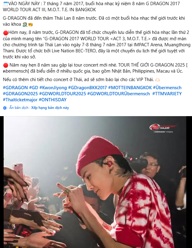 Lo lắng tình hình concert G-Dragon tại Mỹ Đình cuối năm nay- Ảnh 9. Lo lắng tình hình concert G-Dragon tại Mỹ Đình cuối năm nay- Ảnh 9.