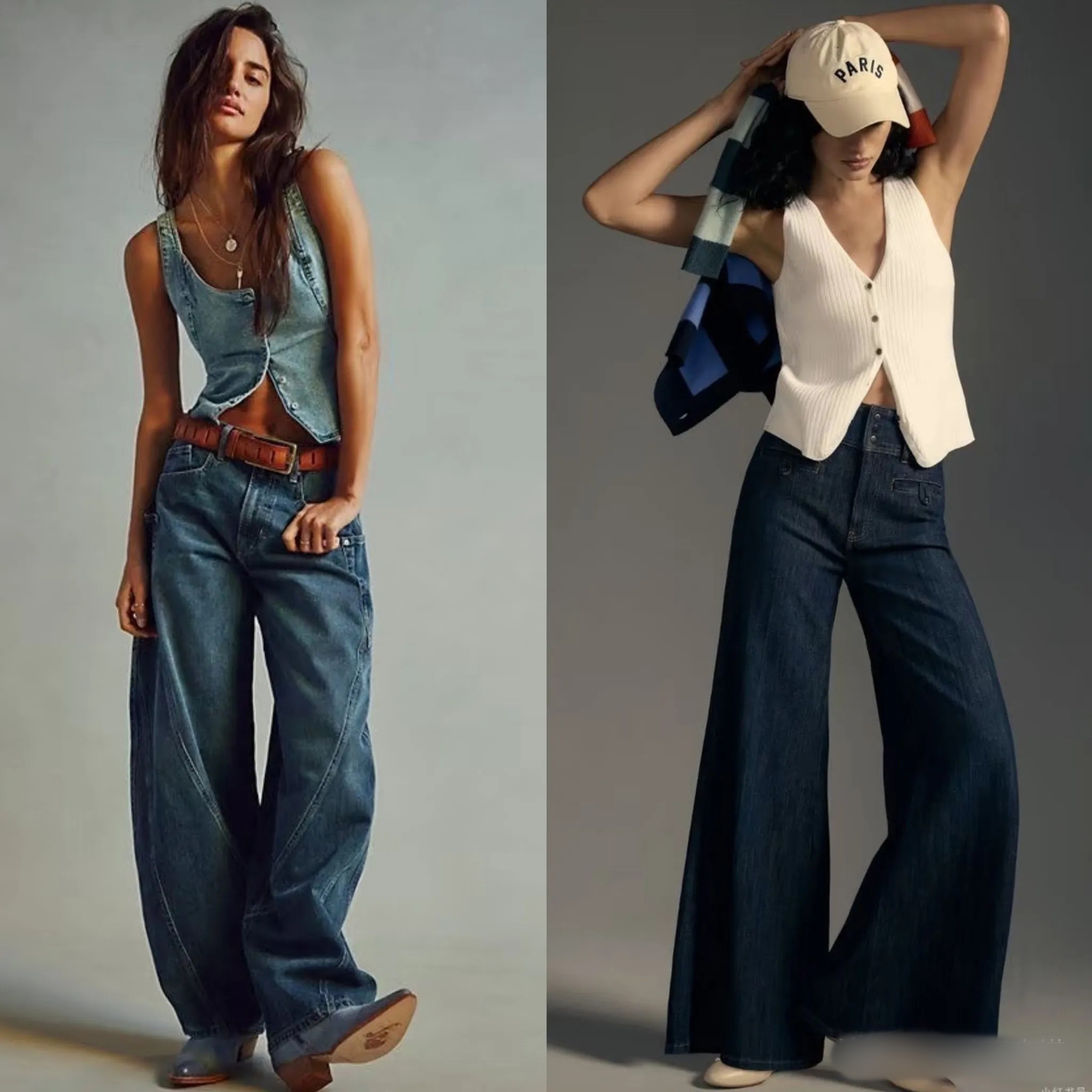 Mùa hè nhất định phải có một chiếc quần jeans ống rộng - mặc lên trẻ trung, sành điệu hơn gấp bội- Ảnh 12.