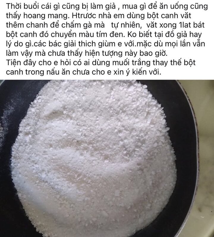 Vắt chanh vào bột canh thấy chuyển màu tím, có phải bột canh bị làm giả?- Ảnh 1.