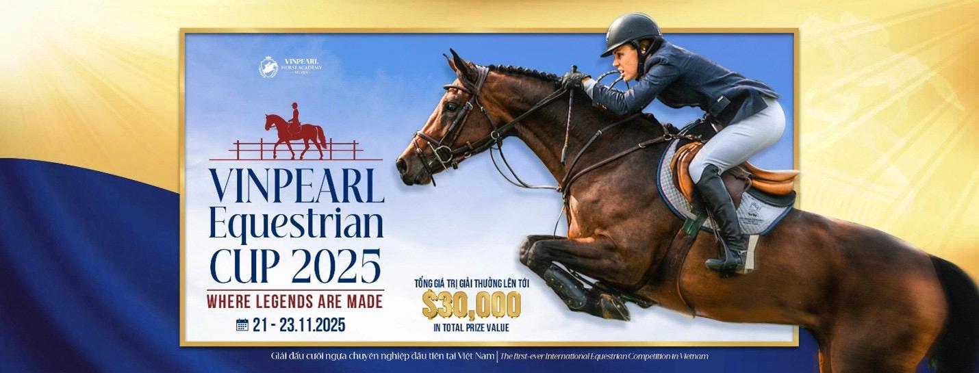 Sắp diễn ra giải cưỡi ngựa chuyên nghiệp tiên phong tại Việt Nam – Vinpearl Equestrian Cup 2025- Ảnh 1.