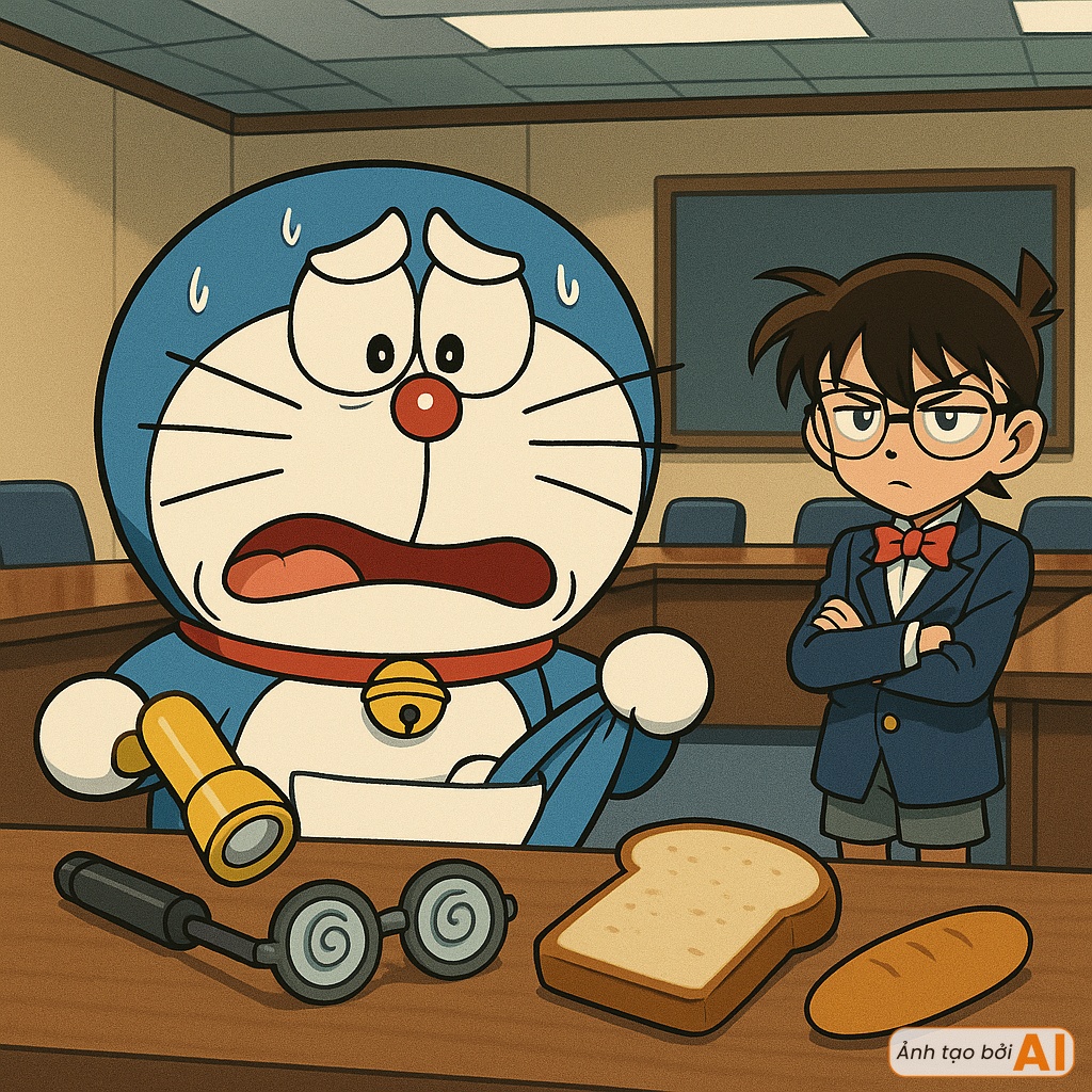 Doraemon mở nhầm cánh cửa thần kỳ, cả nhóm bạn lạc sang thế giới Conan: Kỳ nghỉ hè hỗn loạn nhất từ trước đến nay!- Ảnh 2.