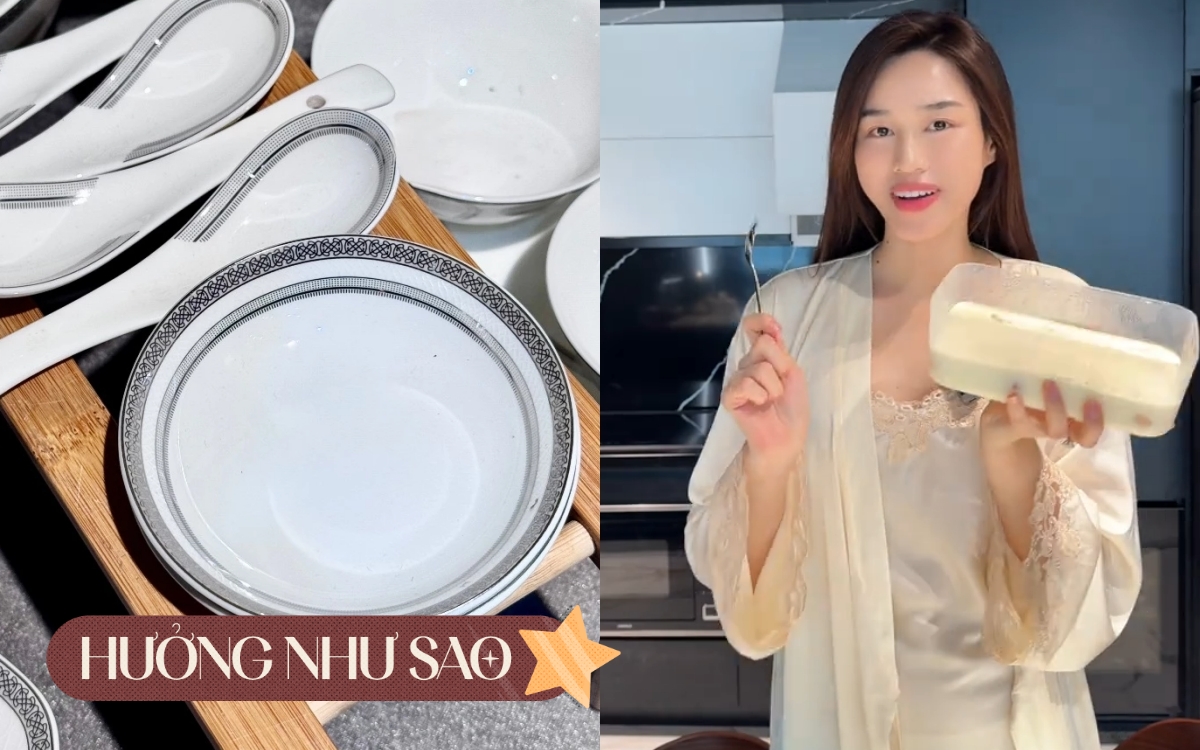 Đỗ Hà chăm nấu nướng ra dáng "dâu hào môn" nhưng chỉ dùng bộ đĩa bình dân vài chục ngàn- Ảnh 1.