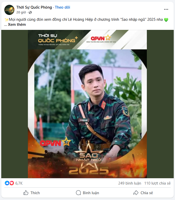 Thượng uý Lê Hoàng Hiệp bất ngờ xuất hiện bên cạnh dàn sao, khiến top 1 trai đẹp Huỳnh Anh - Bình An 