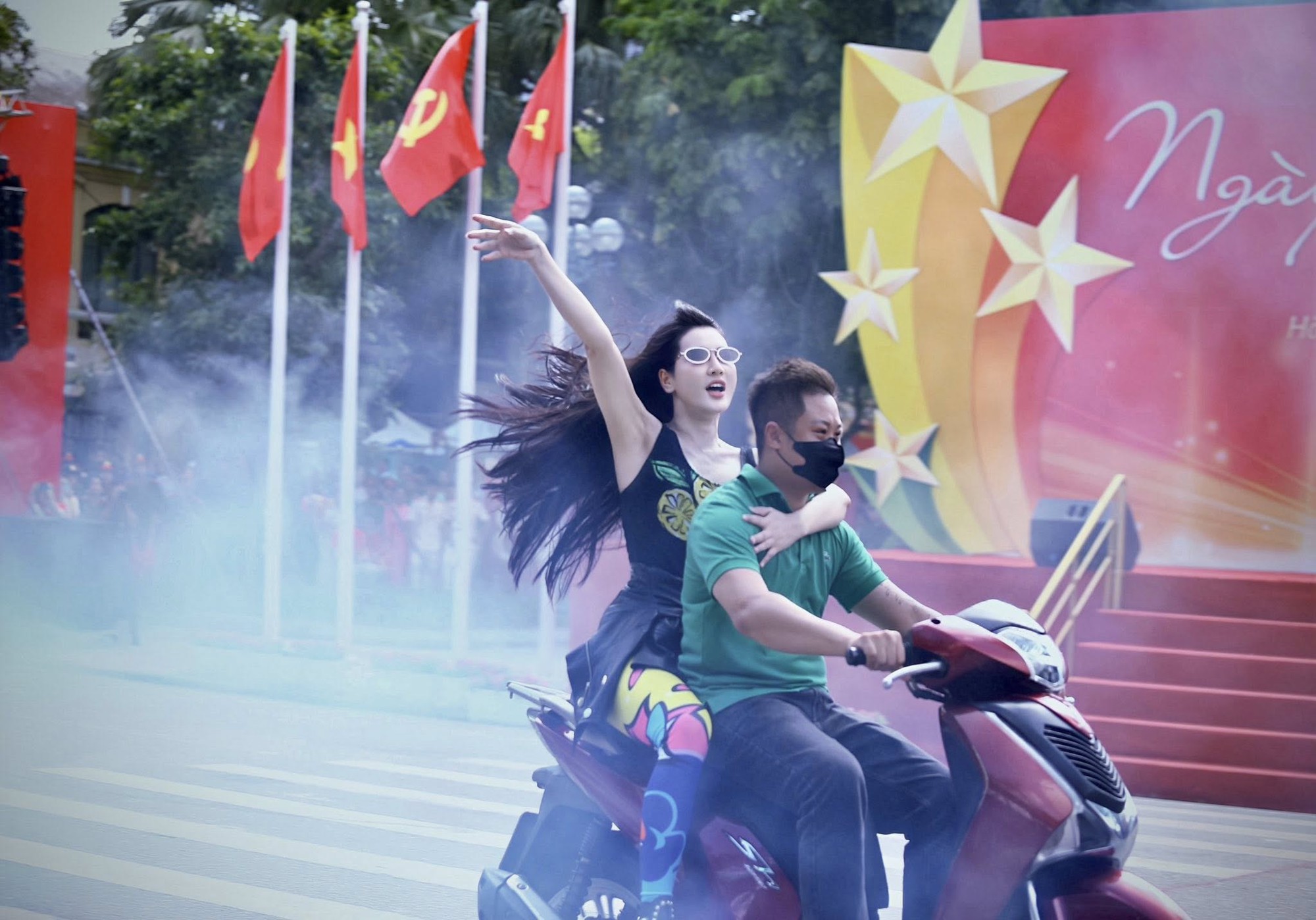 Thiếu tá Lê Thị Mai Ly trong vai 