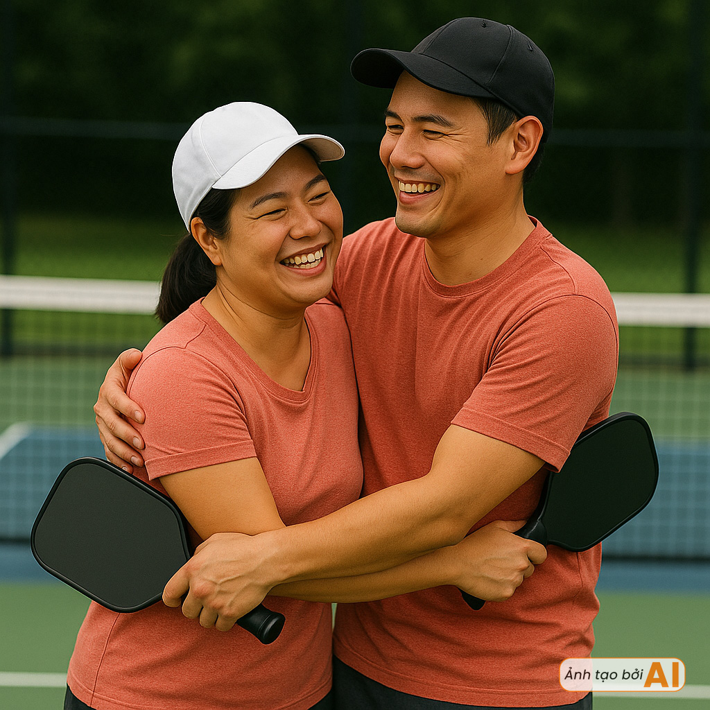Đi đánh Pickleball, bị chồng smash thẳng vào đầu, những người vợ nên làm gì?- Ảnh 4.