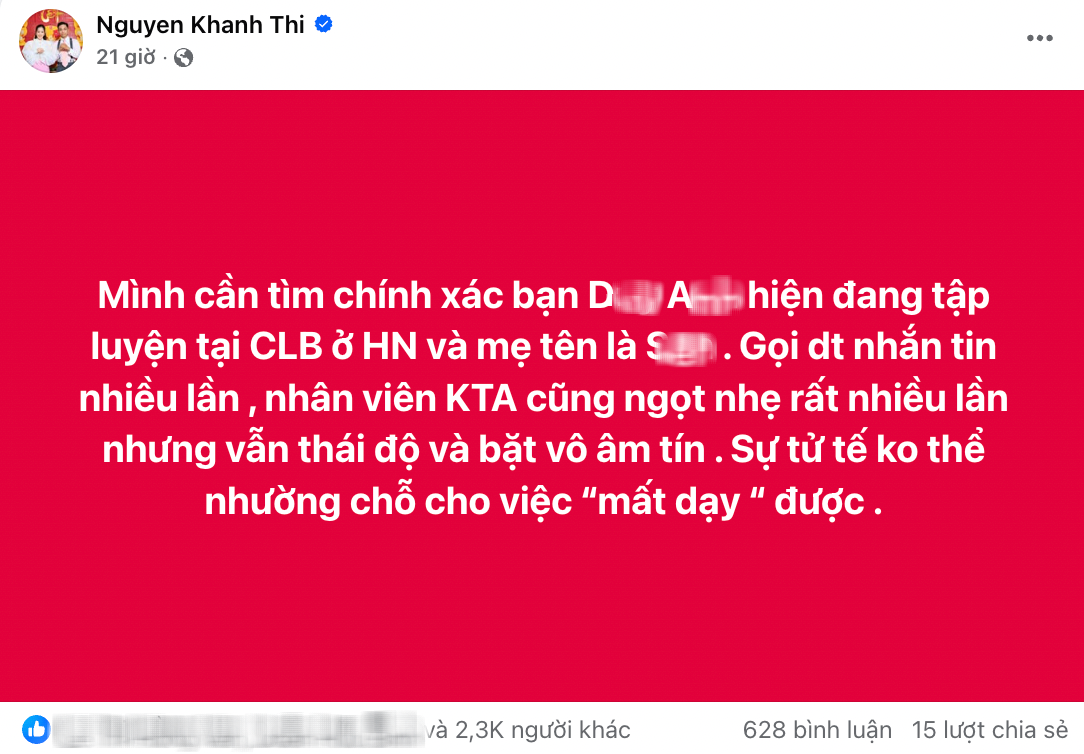 Xôn xao chuyện Khánh Thi đòi nợ học trò cũ trên MXH, người bênh kẻ chê- Ảnh 2.