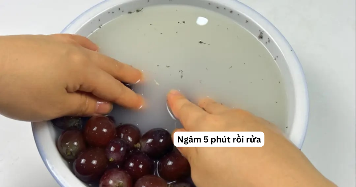 Cách rửa nho khiến trứng sâu trôi sạch, thuốc trừ sâu bay biến như chưa từng tồn tại- Ảnh 5.