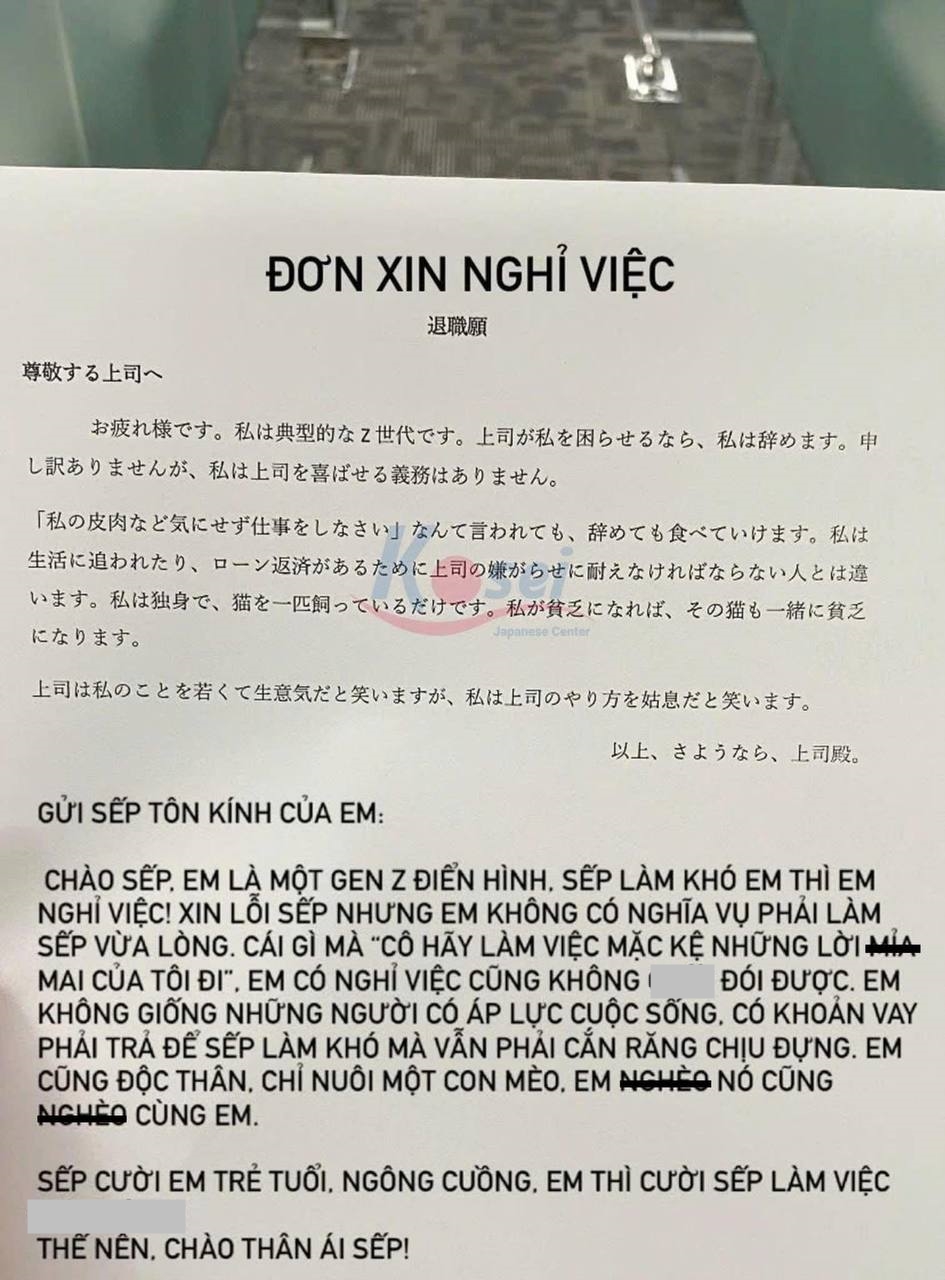 "Sếp làm khó thì em nghỉ việc, cũng không chết đói được": Lá đơn thôi việc của 1 cá thể Gen Z gây bão mạng- Ảnh 1.
