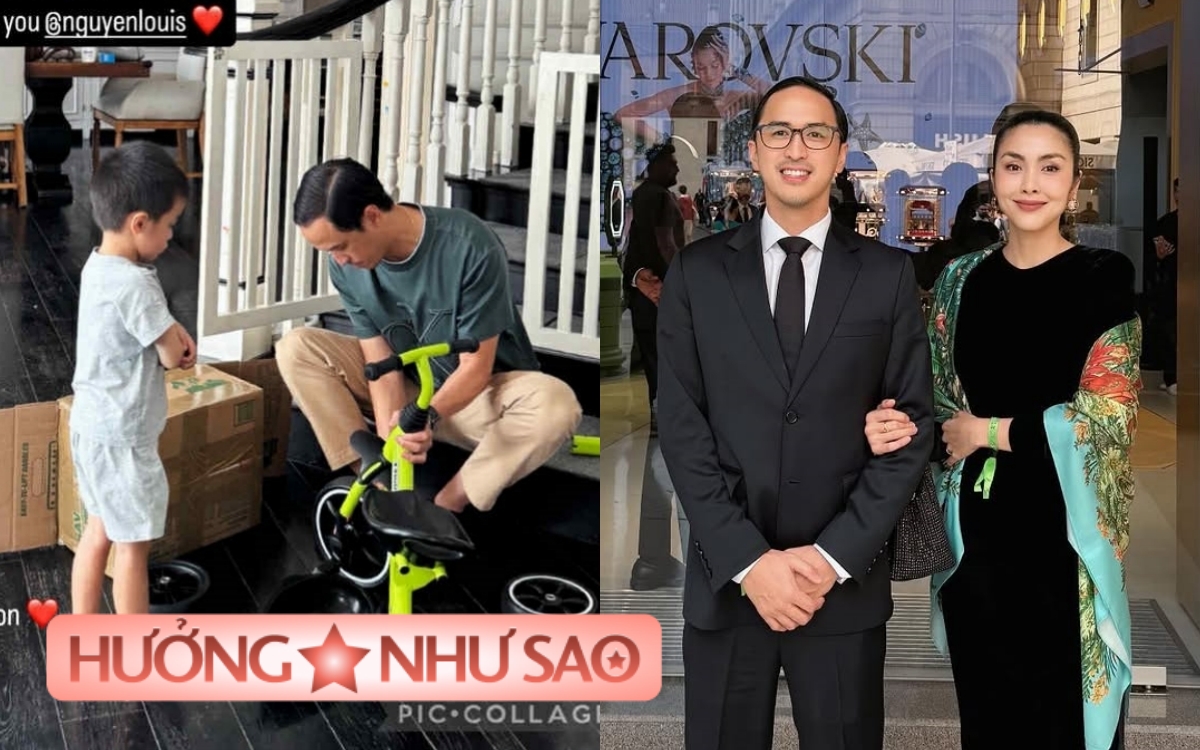 Hà Tăng khoe ảnh ông xã lọ mọ bên con, hóa ra quý tử cũng dùng món đồ chơi này- Ảnh 1.