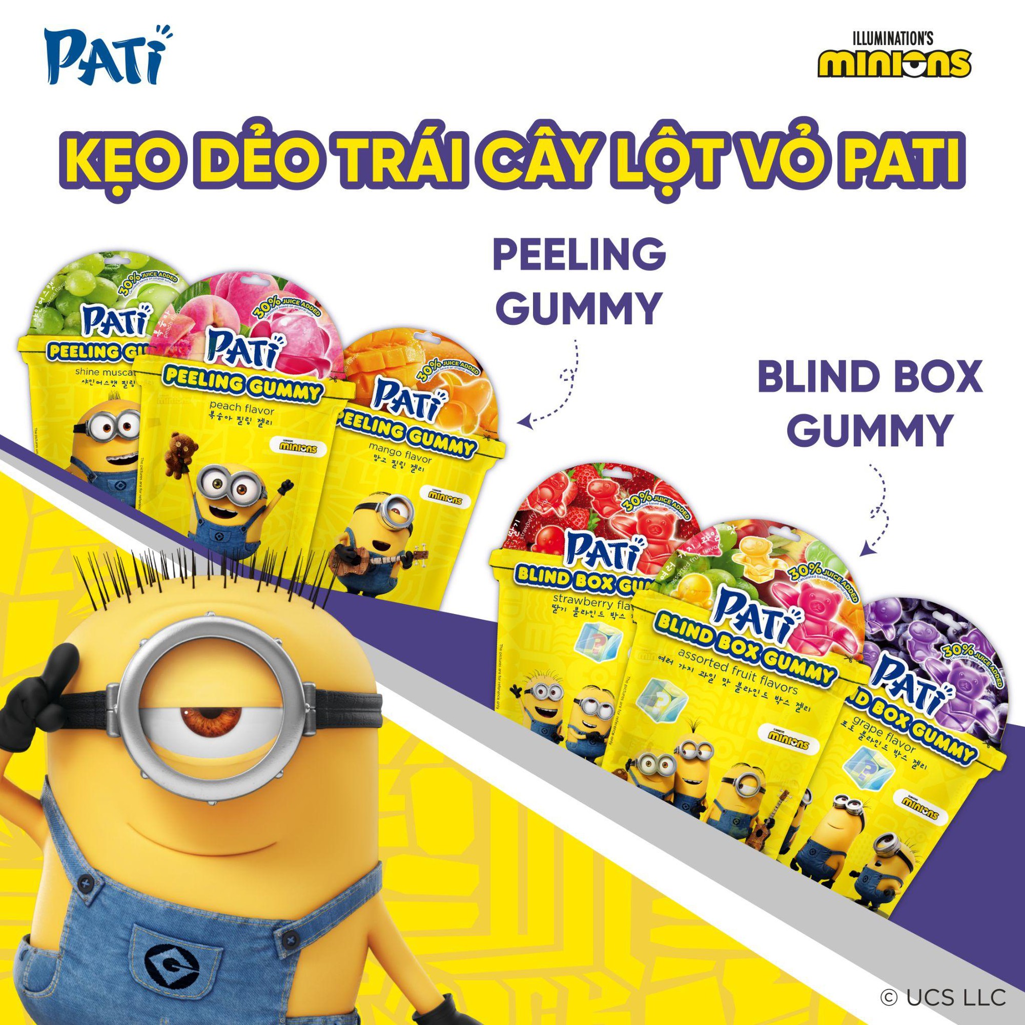 Pati Minion: Gói kẹo dẻo khiến bé Xì Trum - con trai nhạc sĩ Nguyễn Hải Phong mê mẩn- Ảnh 2.