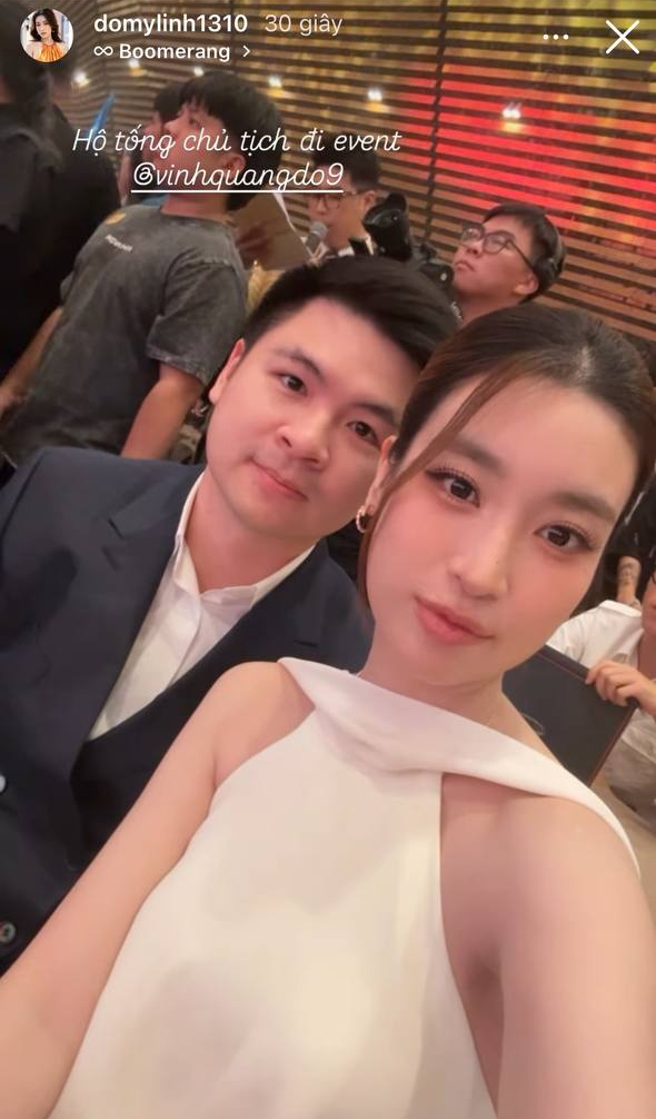 Đỗ Mỹ Linh “lên đồ” hộ tống chồng thiếu gia dự event, nhan sắc - khí chất được khen nức nở, chuẩn phu nhân Chủ tịch!- Ảnh 1.