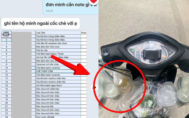 Đặt 30 cốc chè 1 đơn, bắt ghi tên từng người lên cốc: Drama giới shipper khiến dân mạng bật chế độ 