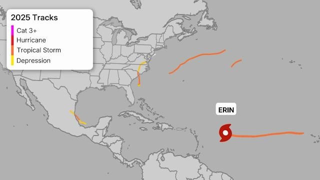 Siêu bão Erin mạnh lên nhanh nhất trong lịch sử Đại Tây Dương- Ảnh 5.