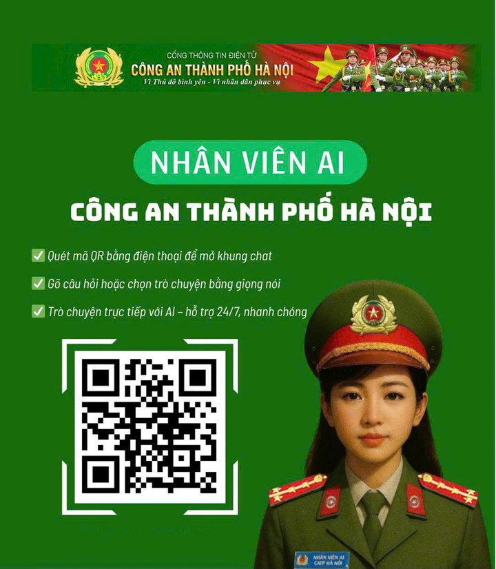 'Cảnh sát AI' Hà Nội trực chiến 24/24, phục vụ người dân trong mọi tình huống- Ảnh 1.