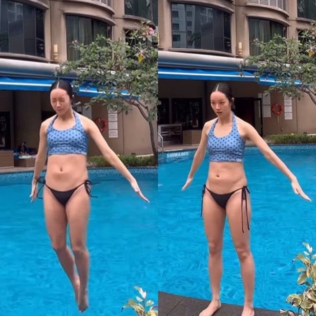 Hyeri diện bikini lộ vòng 2 xồ xề, hóa ra trước giờ là 