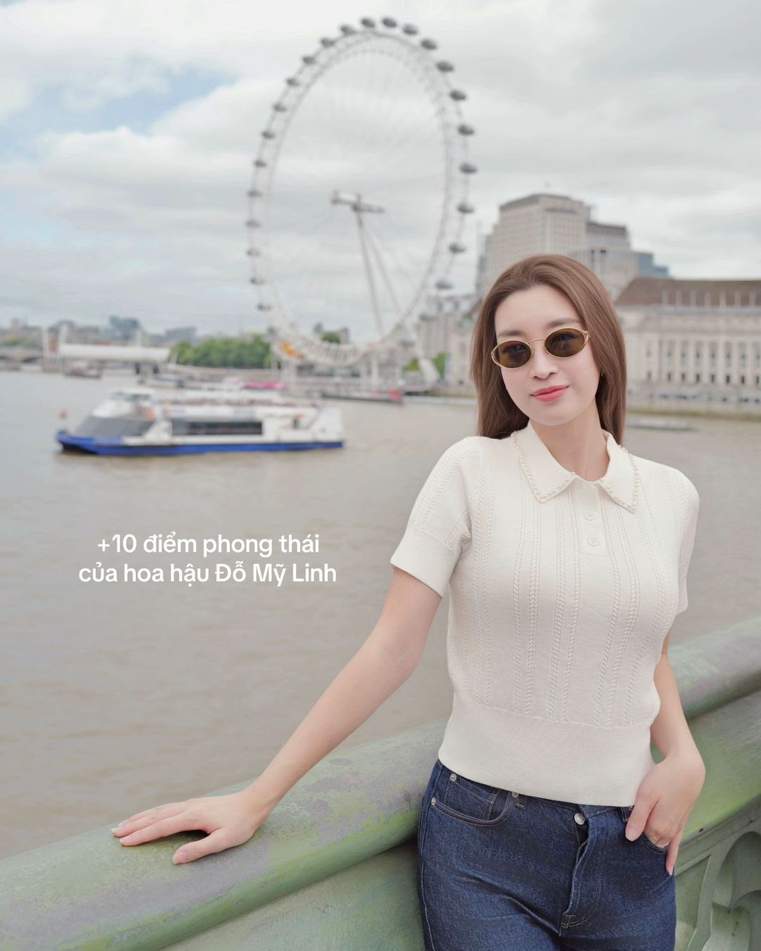 Đỗ Mỹ Linh diện đồ đơn giản vẫn xinh xuất sắc, 