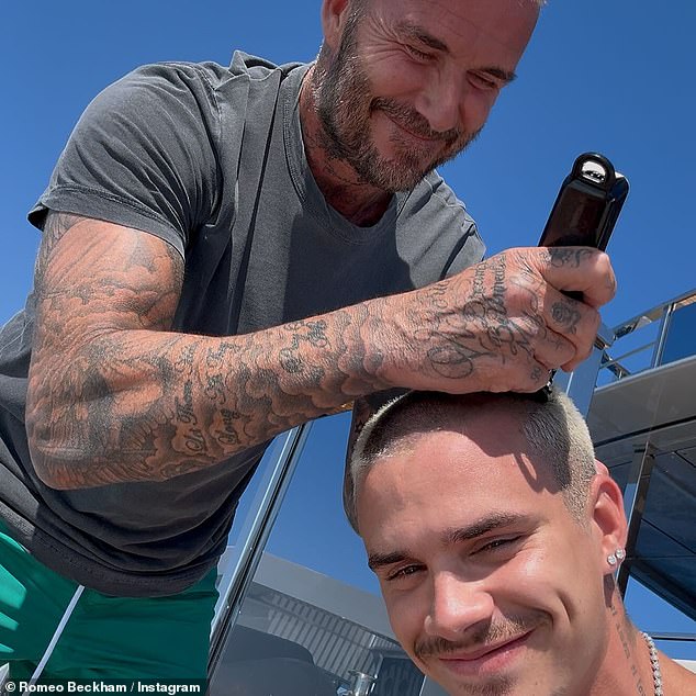 David Beckham và 2 con trai ăn uống vui vẻ, cậu cả Brooklyn buồn thiu khi 