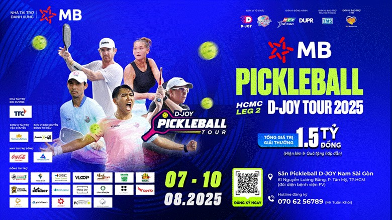 MB Pickleball D-Joy Tour 2025 | HCMC Leg 2 chính thức khởi tranh – Vươn tầm thể thao quốc tế cùng MB Bank- Ảnh 1.