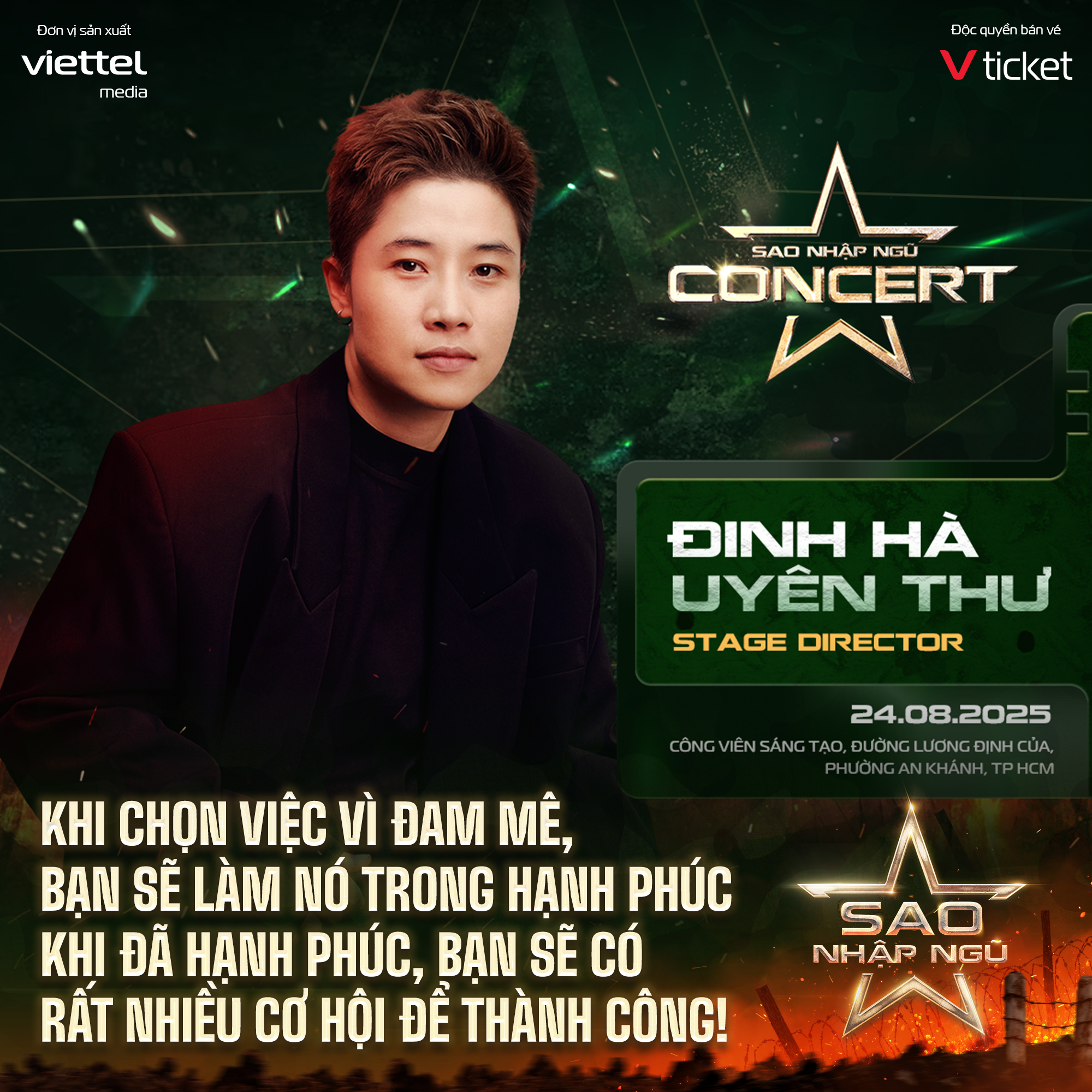 Sao Nhập Ngũ Concert - từ màn ảnh nhỏ đến sân khấu lớn: Hành trình âm nhạc mang tinh thần chiến binh- Ảnh 6.
