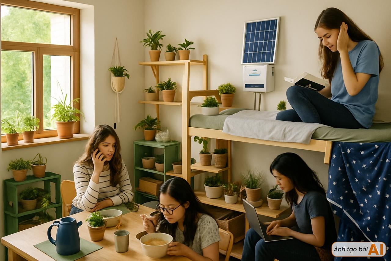 Phòng trọ sinh viên “biến hình”: Không gian nhỏ làm thế nào vẫn dư dả sống xanh?- Ảnh 3.