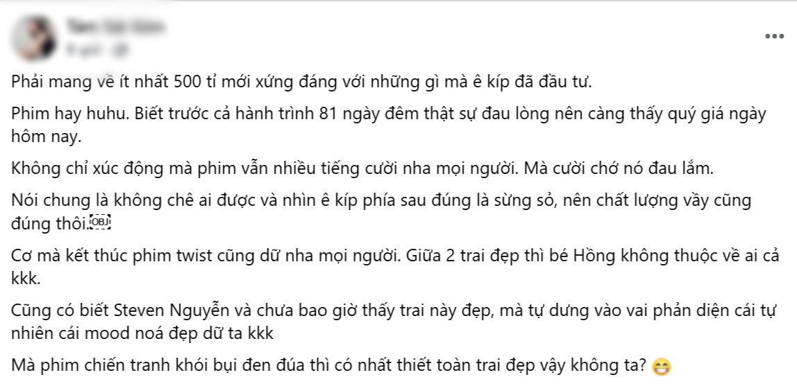 Cuối cùng đã có phim Việt vượt mặt Thanh Gươm Diệt Quỷ, netizen vỡ òa “xem đi rồi khóc đủ 124 phút”- Ảnh 5. Cuối cùng đã có phim Việt vượt mặt Thanh Gươm Diệt Quỷ, netizen vỡ òa “xem đi rồi khóc đủ 124 phút”- Ảnh 5.