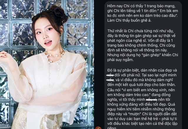 Phương Mỹ Chi lên tiếng trước phát ngôn: 