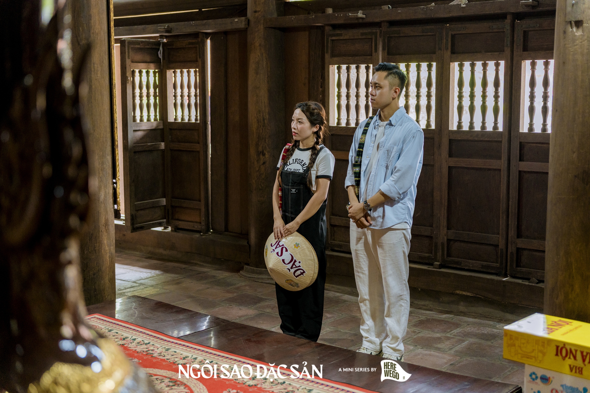 Pit Ham Ăn và Phúc Thành về vùng đất địa linh nhân kiệt: Đền Trần cổ kính, tô bún bung nức tiếng đến làng nghề chiếu Hới trăm tuổi- Ảnh 3.