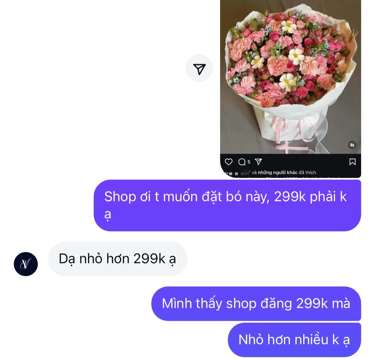 Khách ấm ức tố shop hoa tươi Hà Nội "treo đầu dê bán thịt chó", còn bị shop block vì… bóc phốt đúng quá!- Ảnh 3.