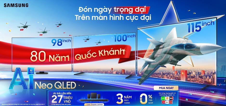 Thổi bùng âm sắc tự hào, đón chào đại lễ Quốc khánh cùng Samsung AI TV- Ảnh 3.