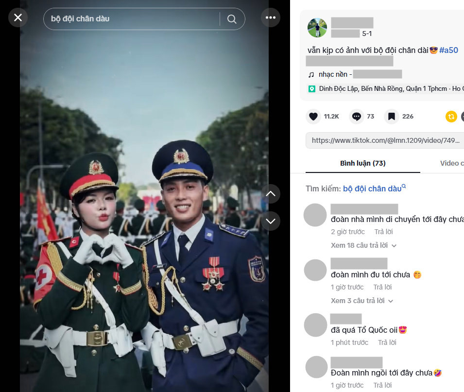 Danh tính người yêu trung uý Ngô Lâm Phương