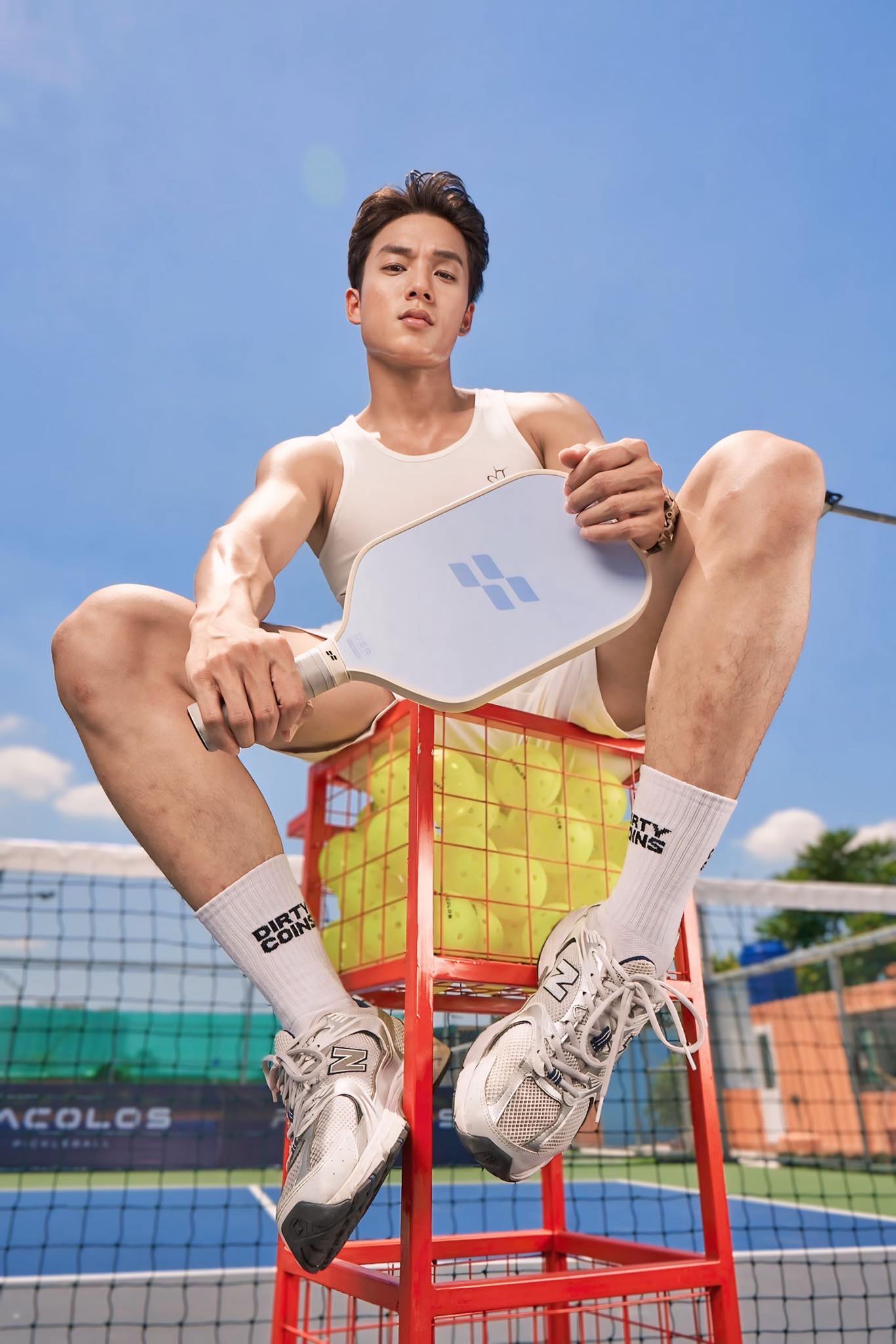 Mỹ nam gần 1m9 gây sốt ở tổng hợp luyện A80, ngoài đời cực mê pickleball, cầm vợt lên sân là khí chất cỡ này!- Ảnh 3.