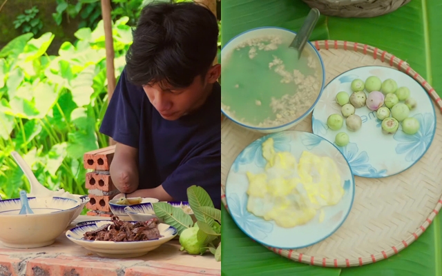 Mâm cơm nhà của chàng trai 22 tuổi, cụt cả 2 tay ở Nghệ An: "Được sống là may mắn lớn"- Ảnh 3.