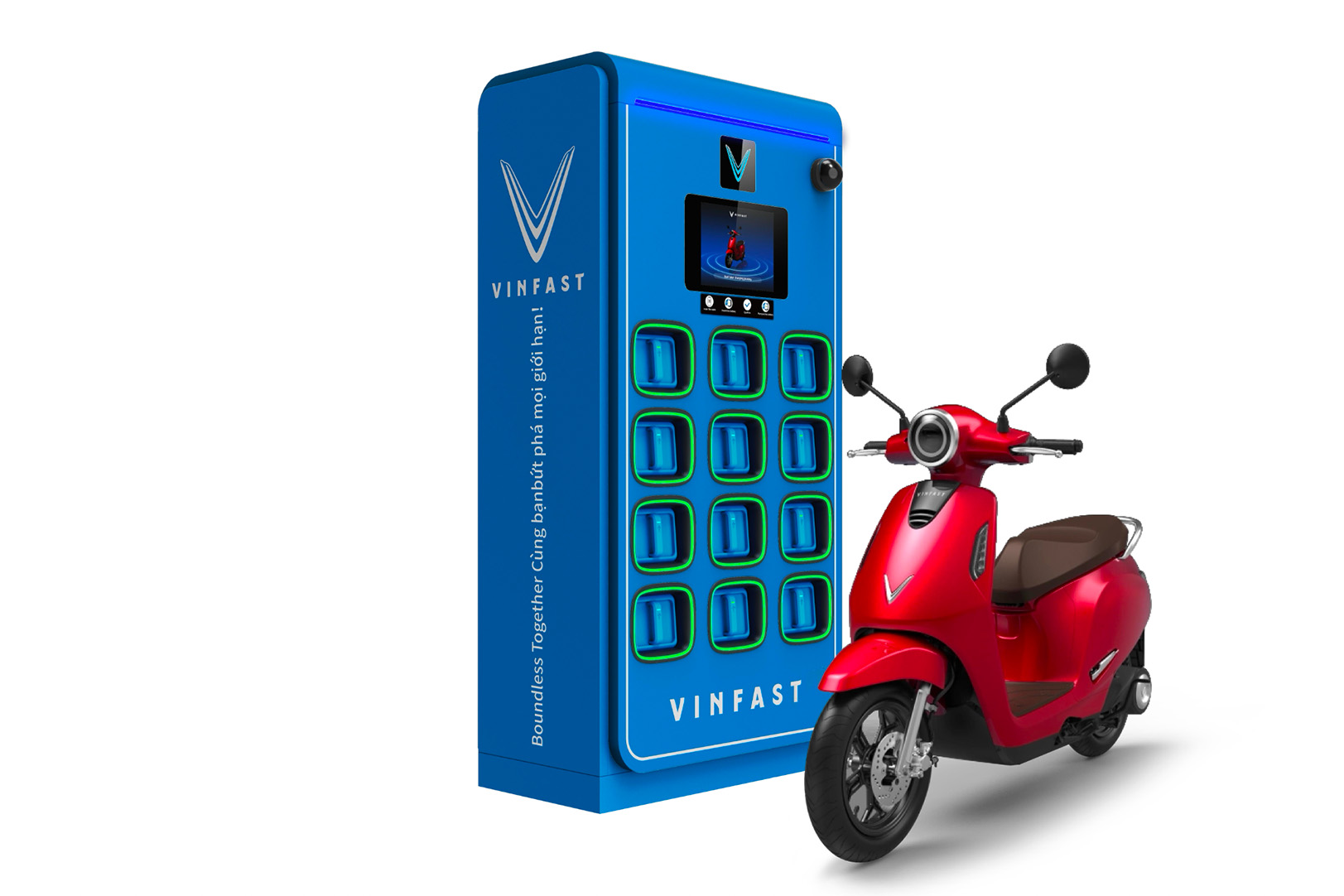 Nóng: VinFast lần đầu công bố mô hình xe máy điện đổi pin, sẽ lắp 150.000 trạm trên cả nước- Ảnh 2. Nóng: VinFast lần đầu công bố mô hình xe máy điện đổi pin, sẽ lắp 150.000 trạm trên cả nước- Ảnh 2.