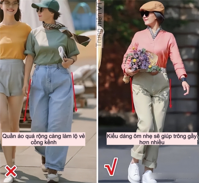 Phụ nữ tuổi 40+ có phần thân dưới đầy đặn nên tránh xa quần ống rộng và kiểu quần không đường may- Ảnh 4.