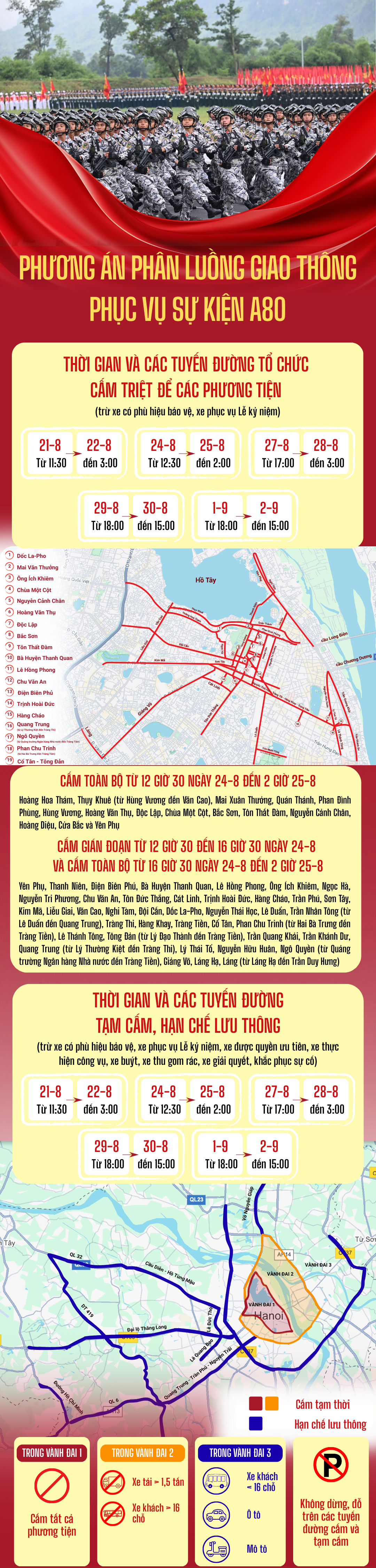 Tổng hợp luyện diễu binh lần 2 ở Quảng trường Ba Đình, cấm đường từ trưa nay- Ảnh 1.