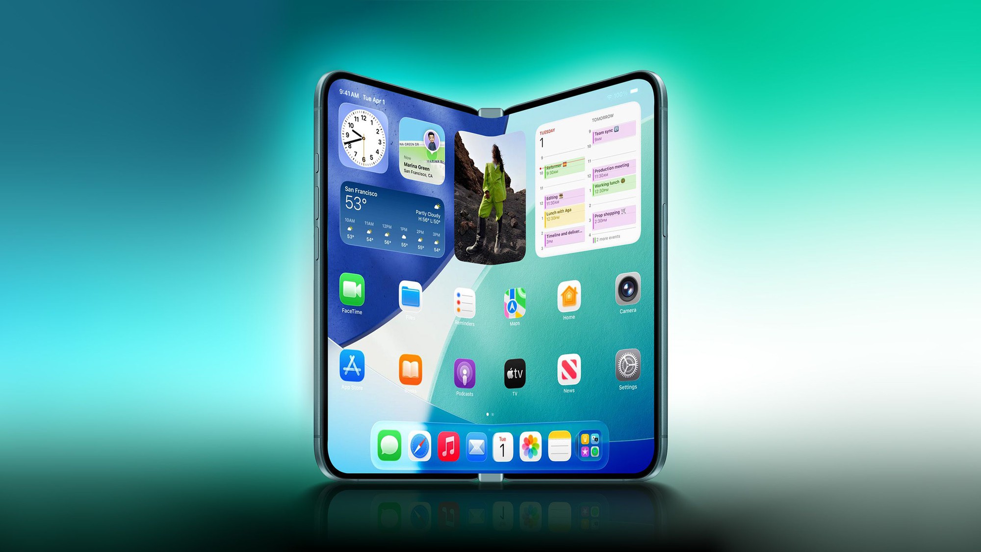 iPhone gập đầu tiên của Apple lộ diện với mức giá không tưởng- Ảnh 1.