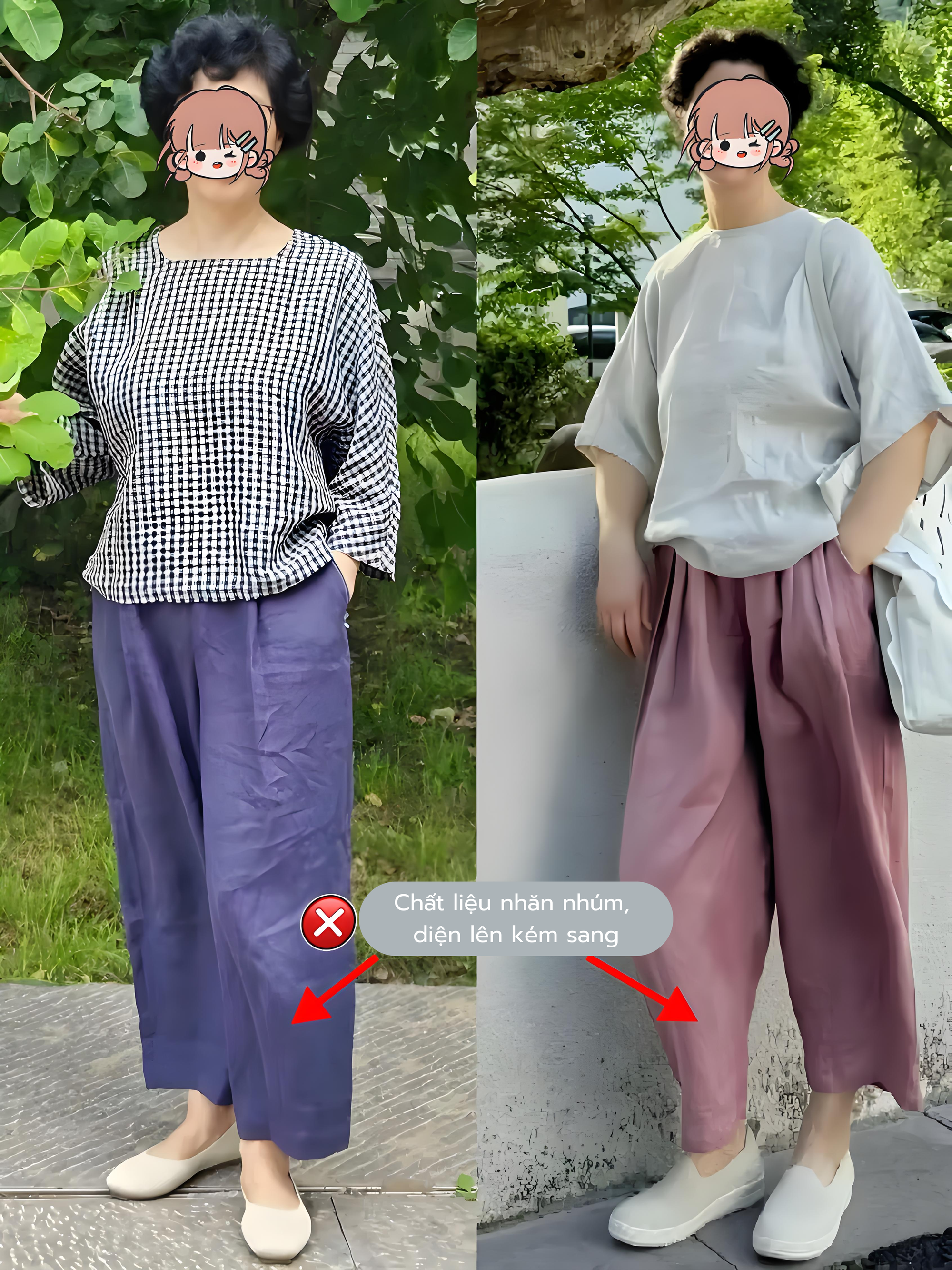 3 kiểu quần là 