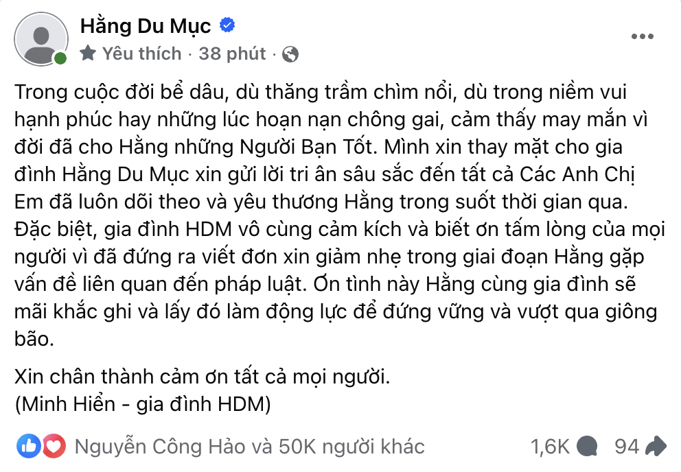 Thông báo từ gia đình Hằng Du Mục- Ảnh 1.
