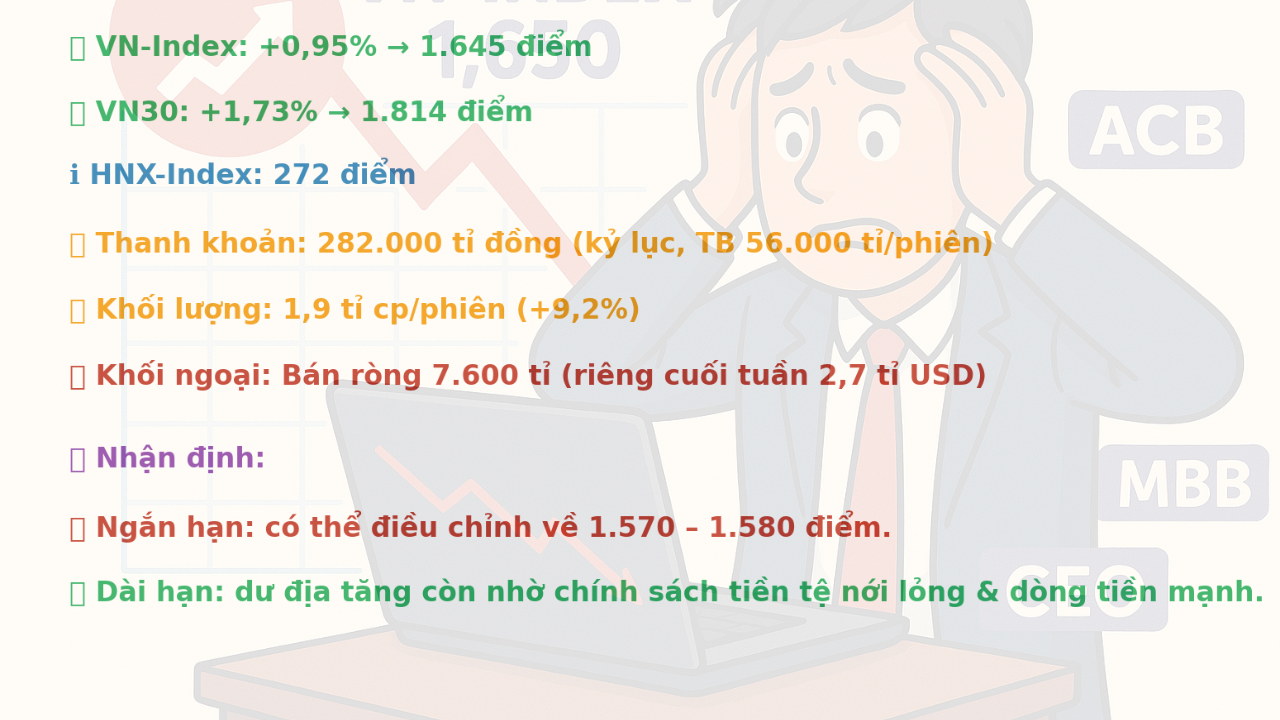 Dự báo mới nhất về thị trường chứng khoán sau phiên lao dốc 42,53 điểm- Ảnh 1.