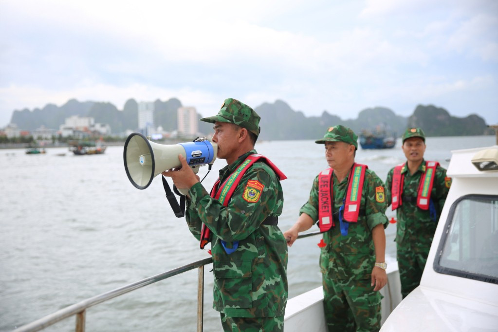 Quảng Ninh cấm biển, tàu thuyền hối hả chạy vào bờ tránh bão- Ảnh 2. Quảng Ninh cấm biển, tàu thuyền hối hả chạy vào bờ tránh bão- Ảnh 2.