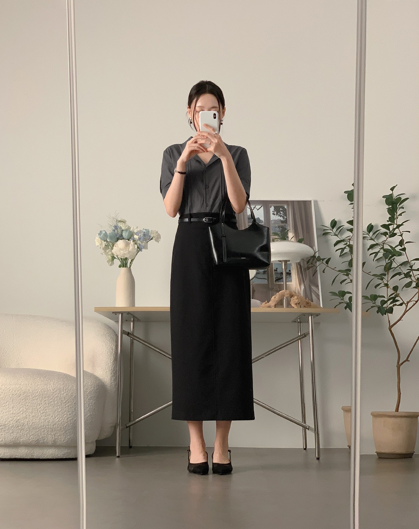 Mặc chân váy dài tới công sở: Phối đồ càng đơn giản như 10 cách này càng đẹp- Ảnh 4.